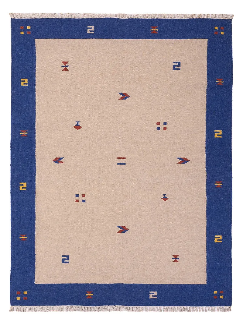 Kelim Modern Teppich 170x240cm - beige