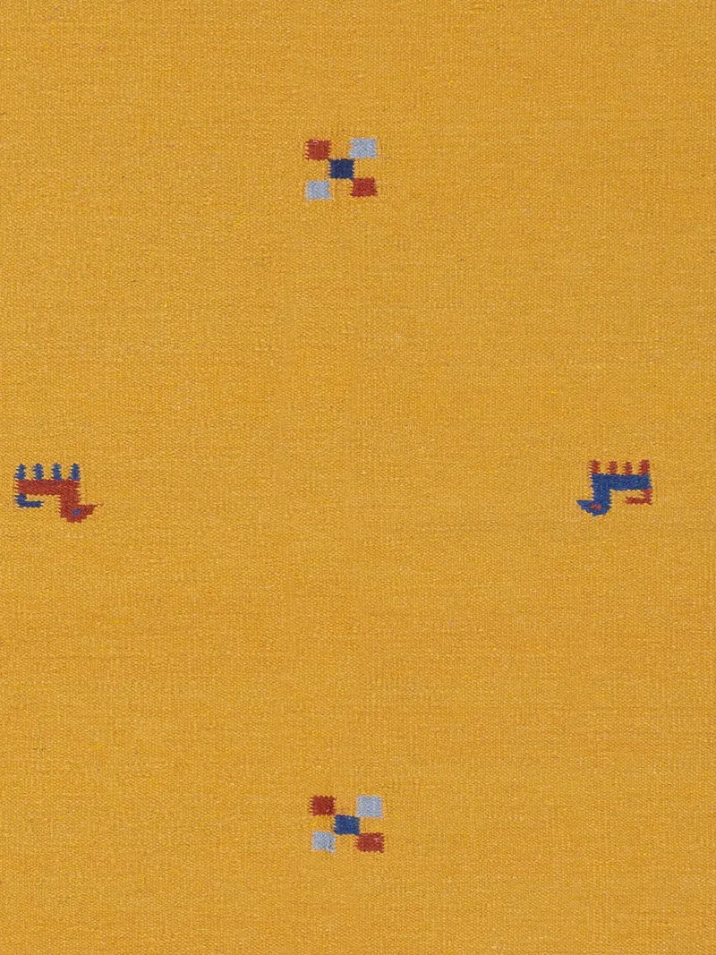 Kelim Modern Teppich 170x240cm - senfgelb