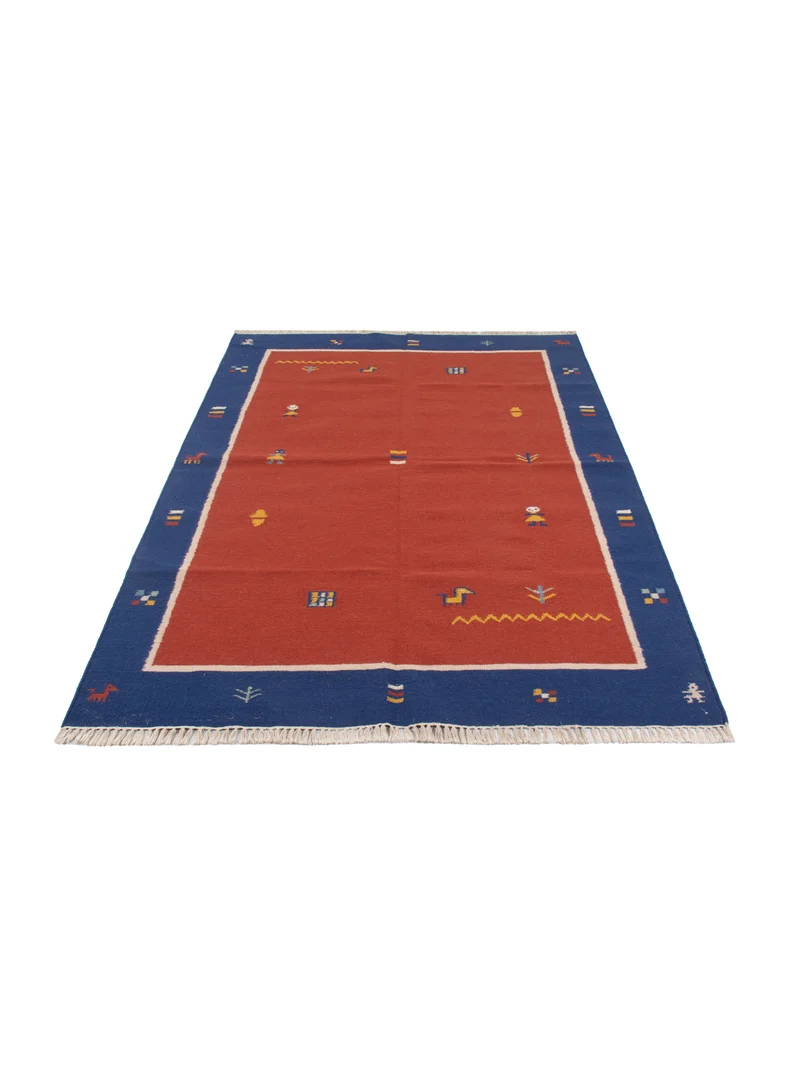 Kelim Modern Teppich 170x240cm - rost