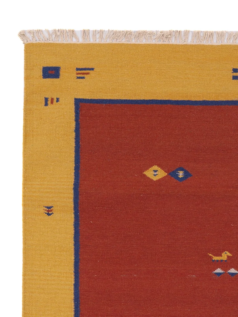 Kelim Modern Teppich 170x240cm - rost