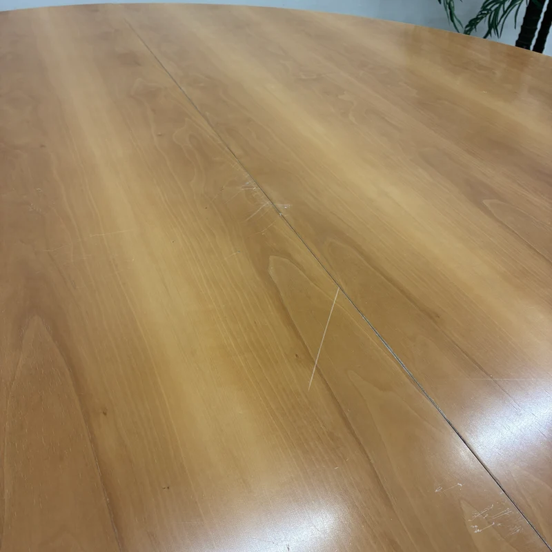Charles Eames Segmented Vitra Konferenztisch Rund 184cm Holz Chrom Tisch Gebraucht