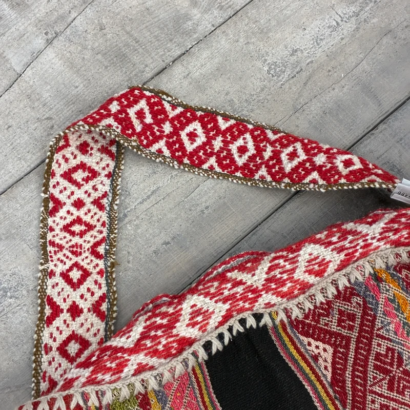 Orient Kelim Tasche Umhängetasche Schultertasche Ethno Muster Gebraucht