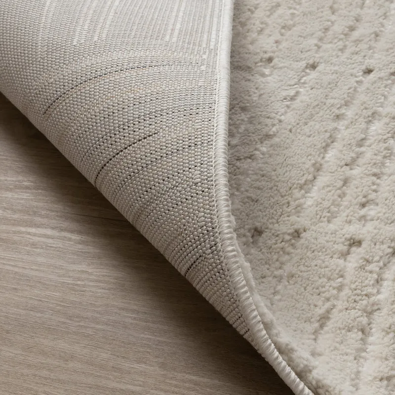 Teppich Wohnzimmer - Yune Lines Creme