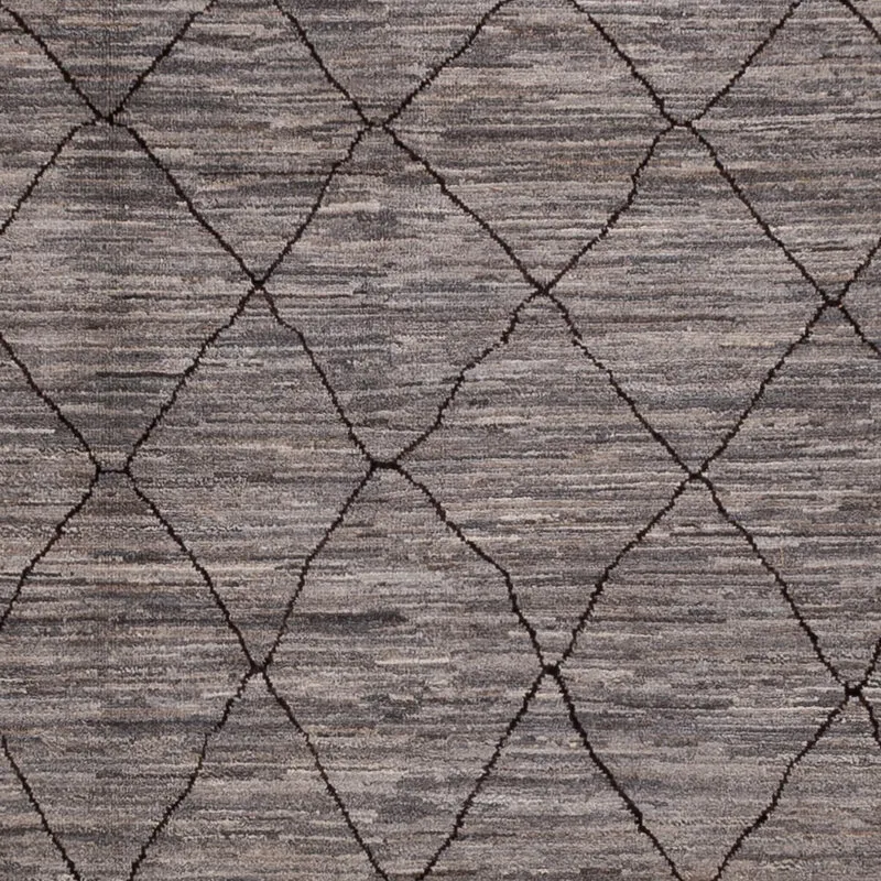 Berber Teppich 256x344cm - Wollteppich - dunkelgrau