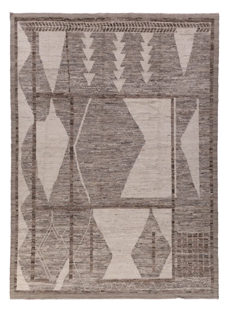 Berber Teppich 253x349cm - Wollteppich - dunkelgrau