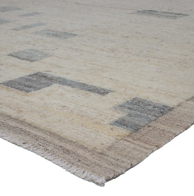 Berber Teppich 256x343cm - Wollteppich - grau
