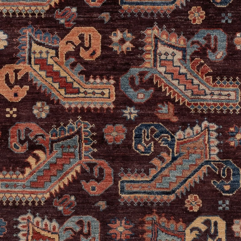 Kazak Teppich 188x258cm - Orientteppich - dunkelblau