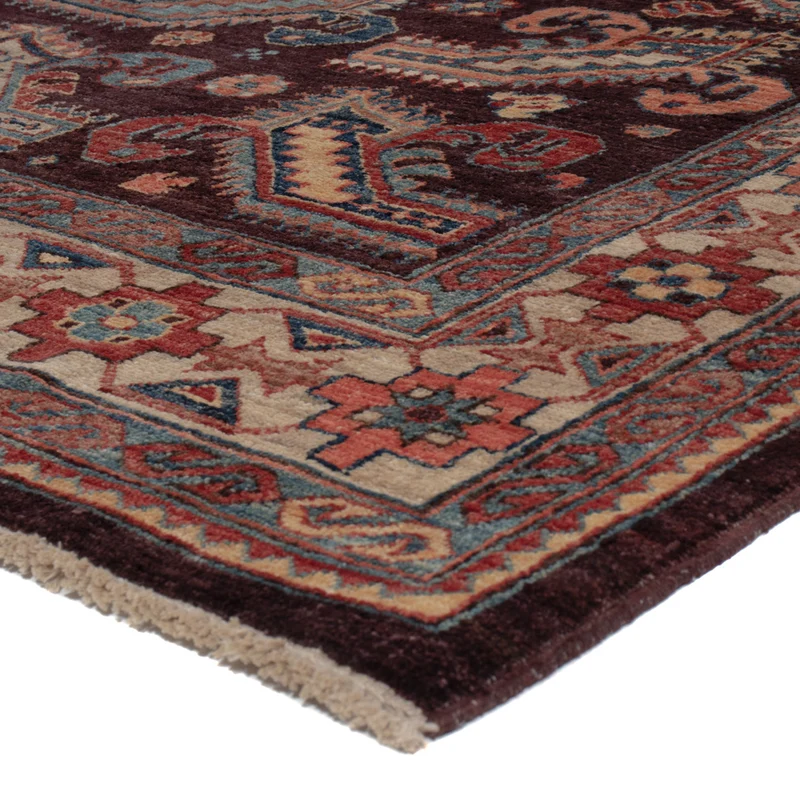 Kazak Teppich 188x258cm - Orientteppich - dunkelblau