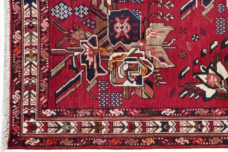 Afshar · Handgeknüpft – Rot, 182x136 cm