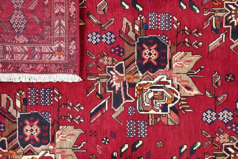 Afshar · Handgeknüpft – Rot, 182x136 cm