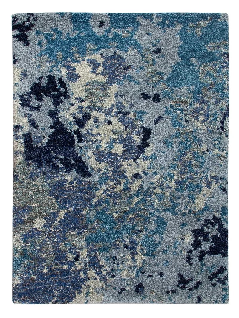Gabbeh Teppich Indus 60x90cm - Wollteppich - blau