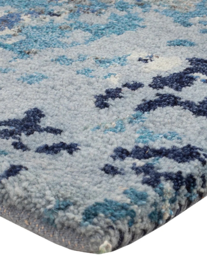 Gabbeh Teppich Indus 60x90cm - Wollteppich - blau