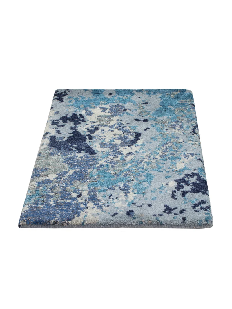 Gabbeh Teppich Indus 60x90cm - Wollteppich - blau