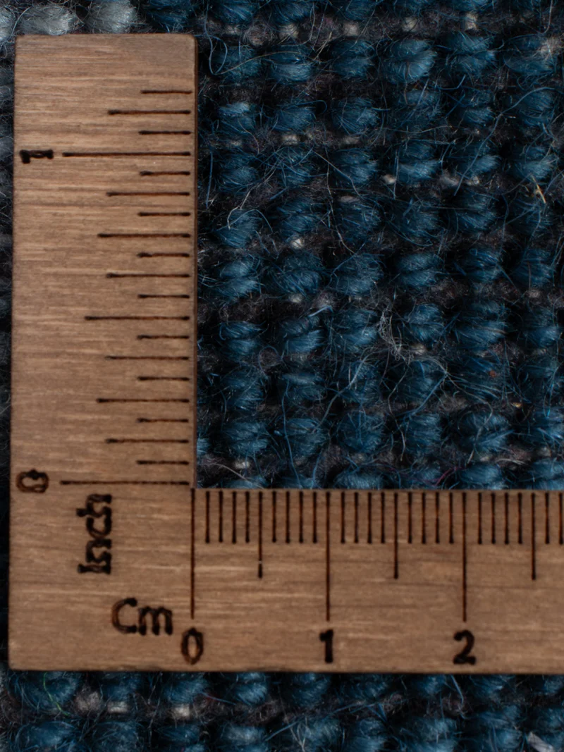 Gabbeh Teppich Indus 60x90cm - Wollteppich - blau