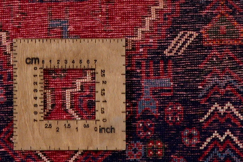 Afshar · Handgeknüpft – Blau, 195x135 cm