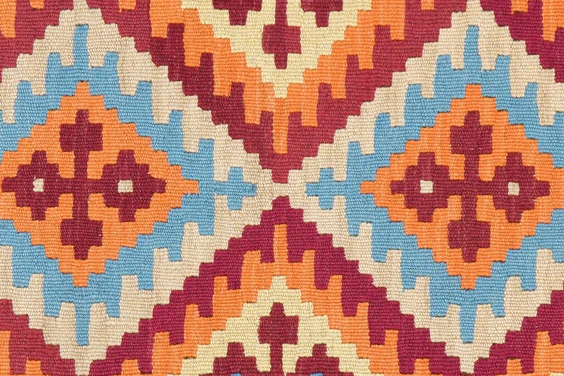 Kelim Gashgai · Handgewebt – Beige, 240x86 cm
