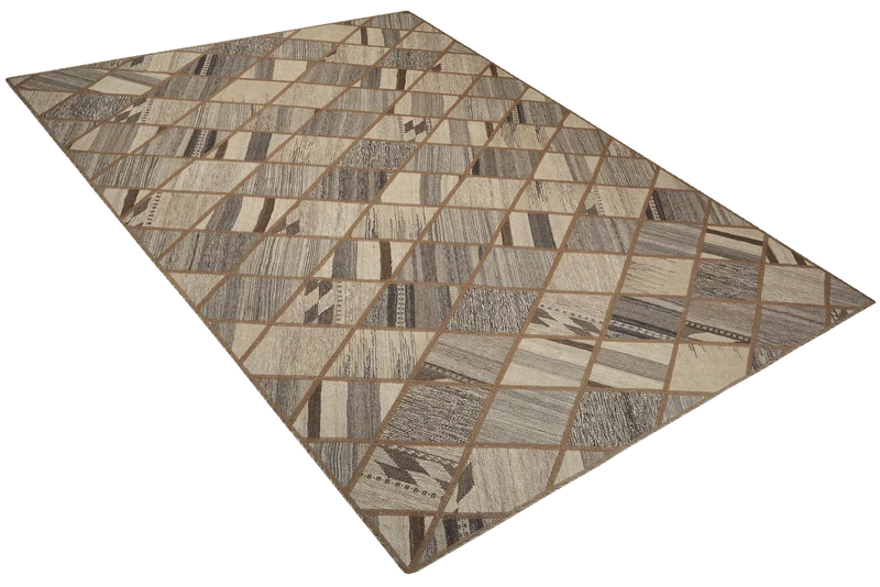Kelim Tekkeh · Handgewebt – Beige, 240x170 cm