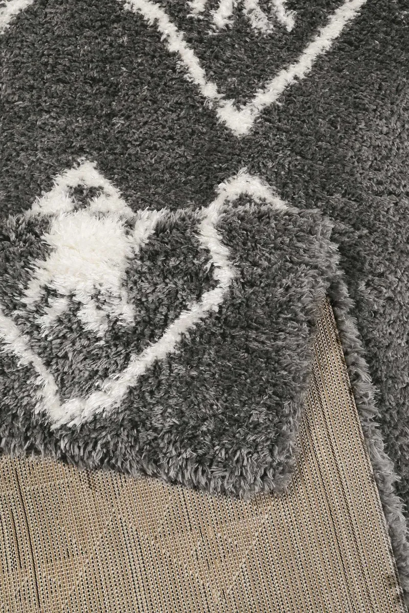 Teppich Grau Hochflor "Boho&Scandic Ayachi" WECONhome