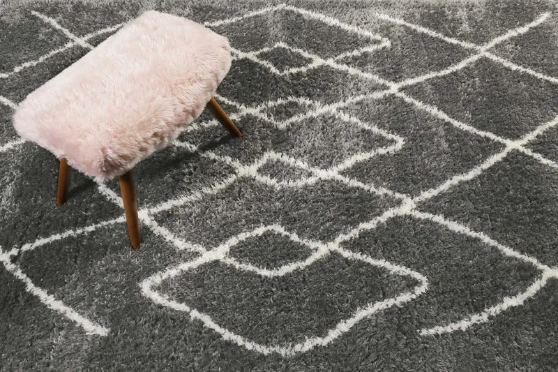 Teppich Grau sehr flauschig & kuschelig "Afella" WECONhome