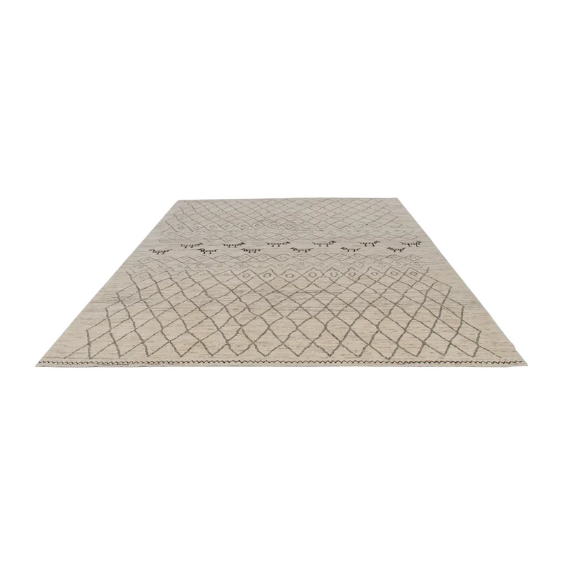 Berber Teppich 250x347cm - Wollteppich - dunkelgrau