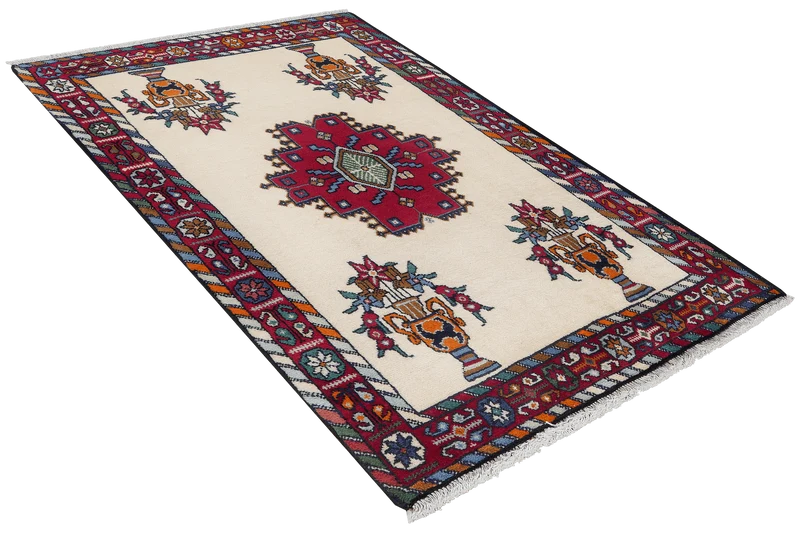 Afshar · Handgeknüpft – Beige, 113x73 cm