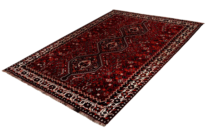 Gashgai · Handgeknüpft – Rot, 210x162 cm