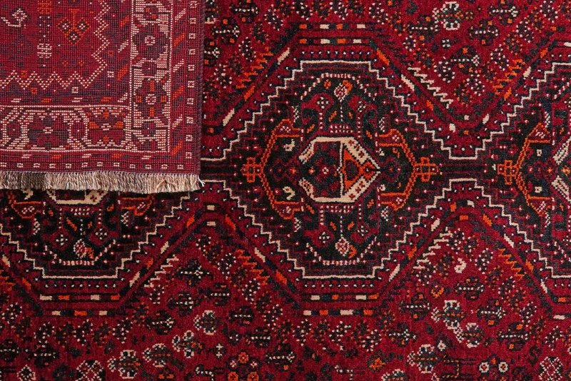 Gashgai · Handgeknüpft – Rot, 210x162 cm