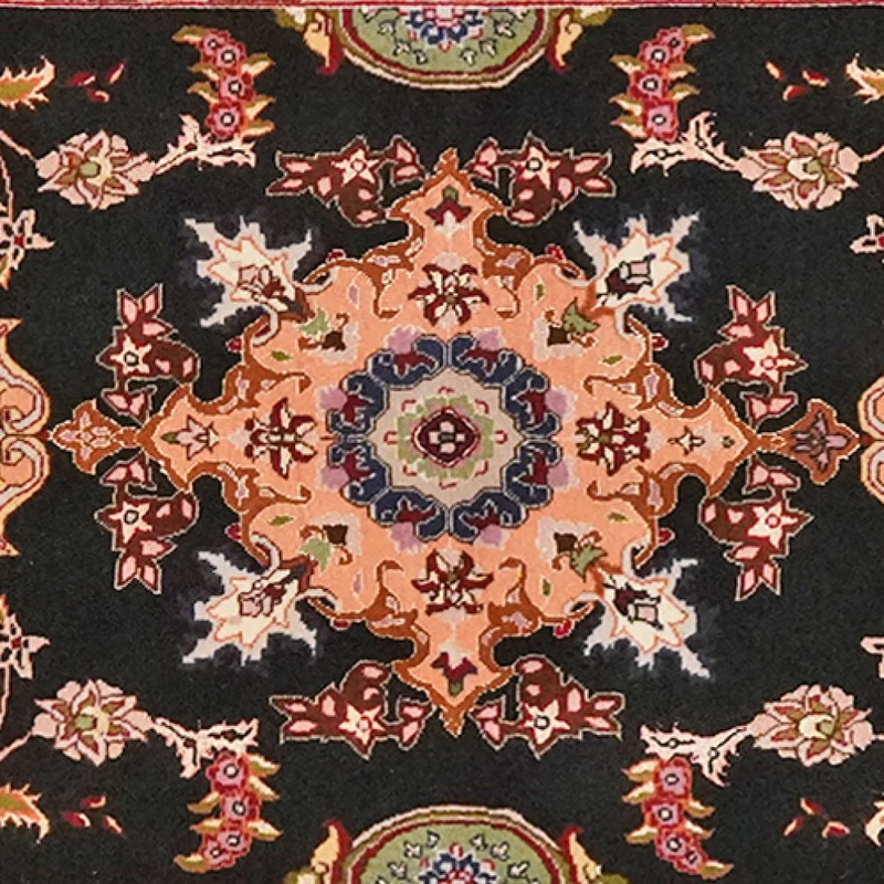 Tabriz 50 Raj · Handgeknüpft – Blau, 220x79 cm