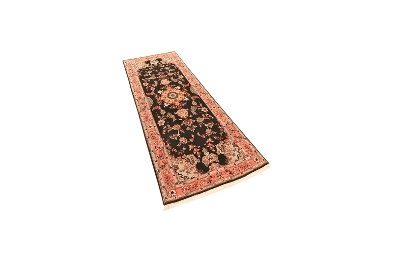 Tabriz 50 Raj · Handgeknüpft – Blau, 220x79 cm