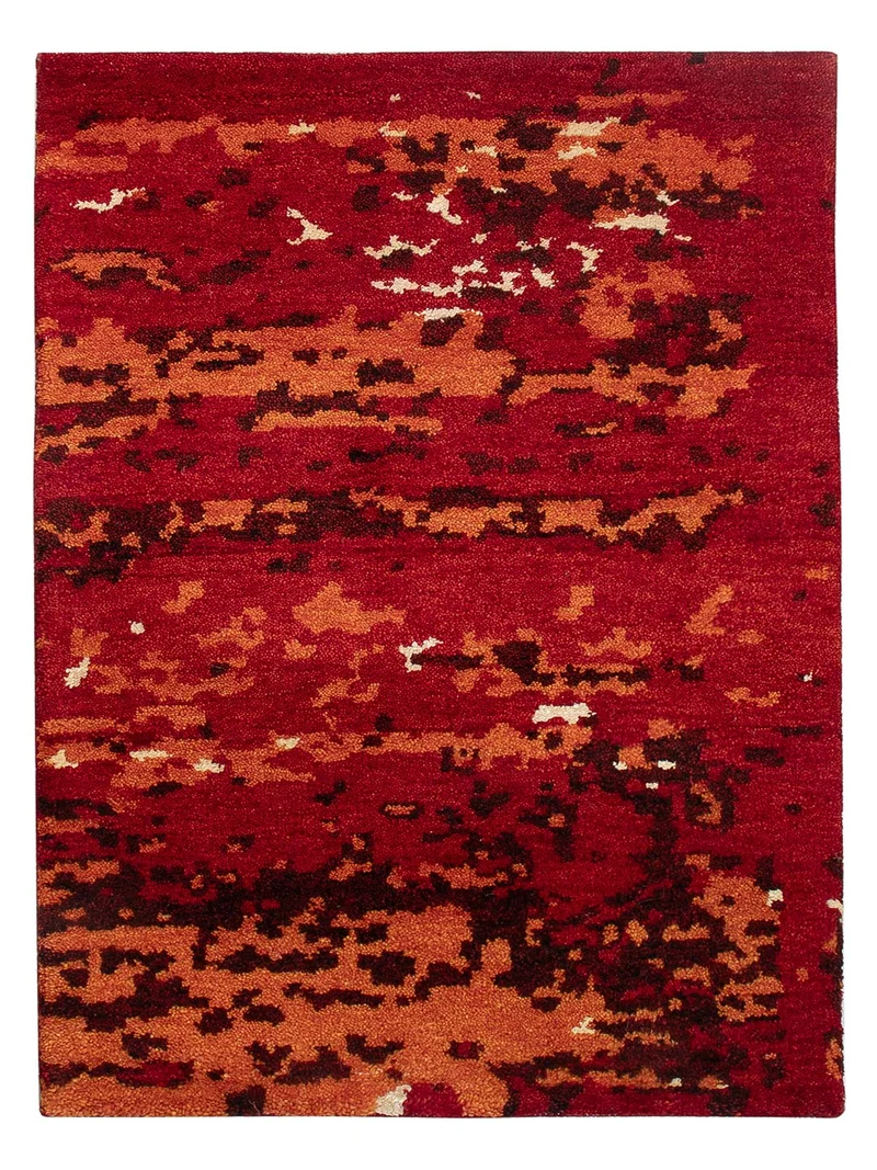 Gabbeh Teppich Indus 60x90cm - Wollteppich - rot