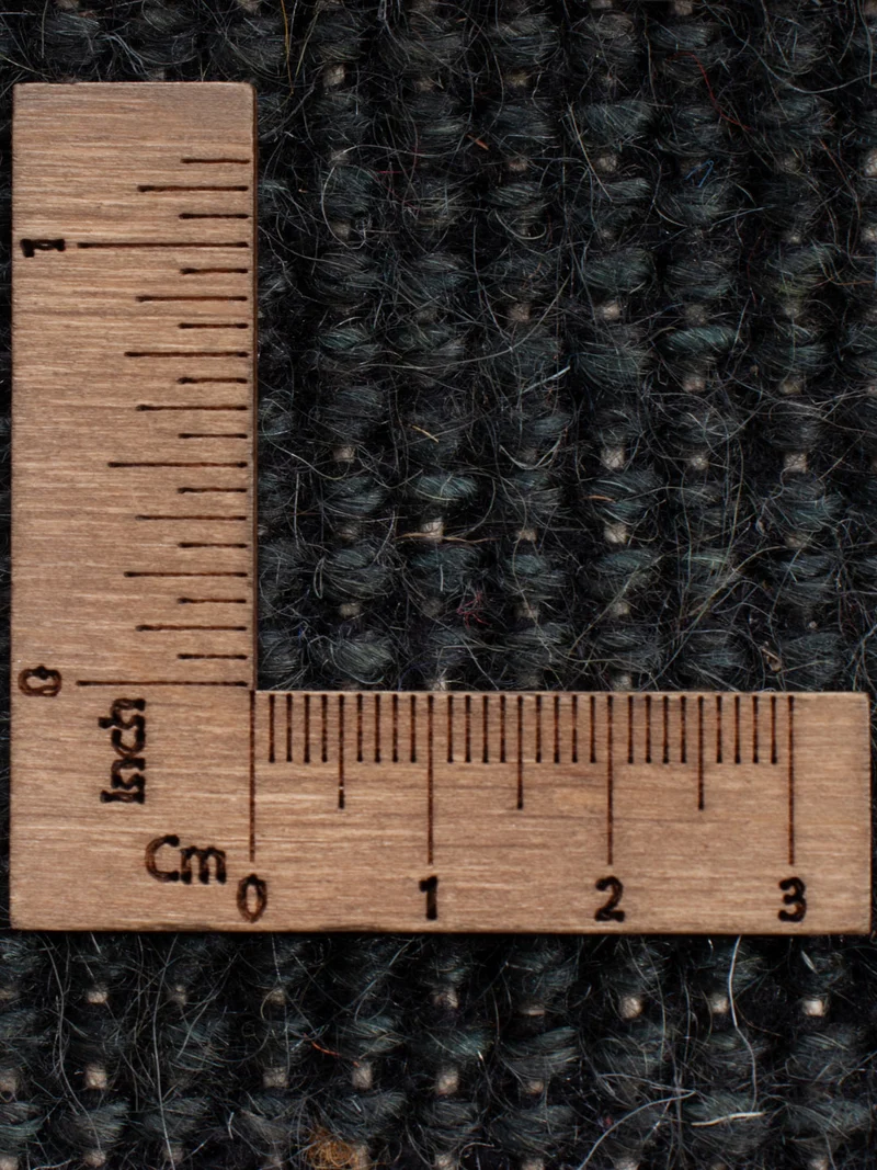 Gabbeh Teppich Indus 60x90cm - Wollteppich - dunkelgrün