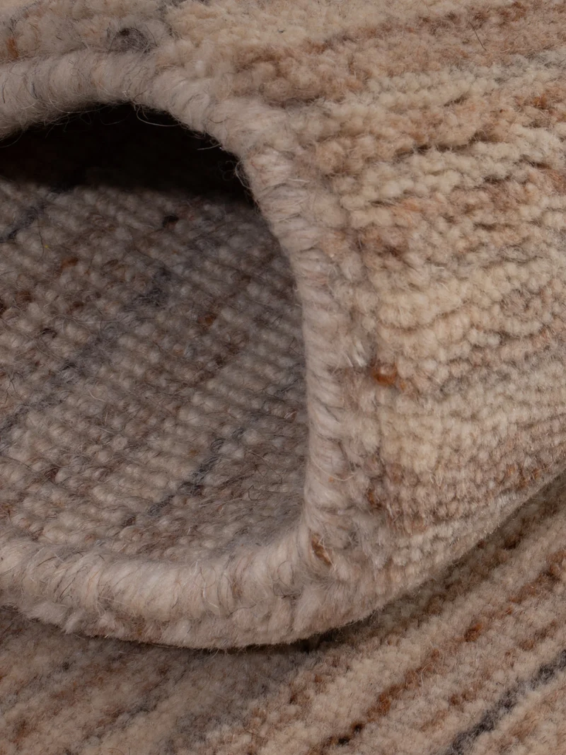 Loribaft Loom Teppich 60x90cm - Wollteppich - beige