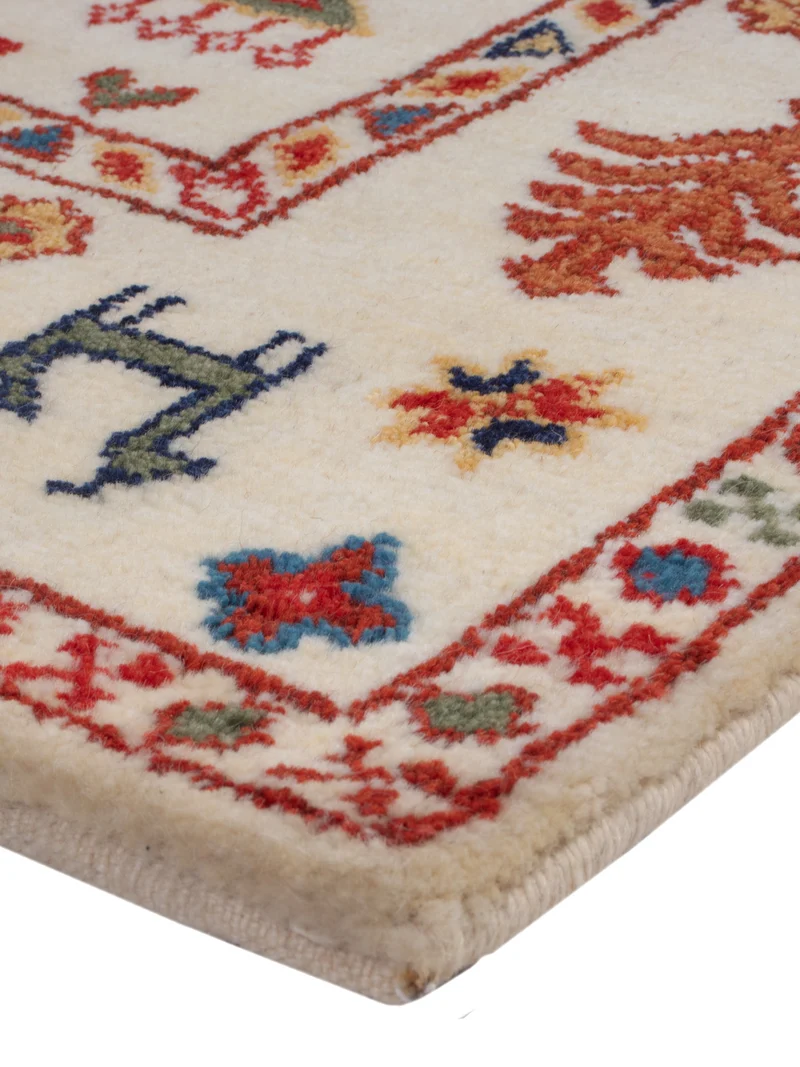 Gabbeh Teppich Indus 60x90cm - Wollteppich - beige