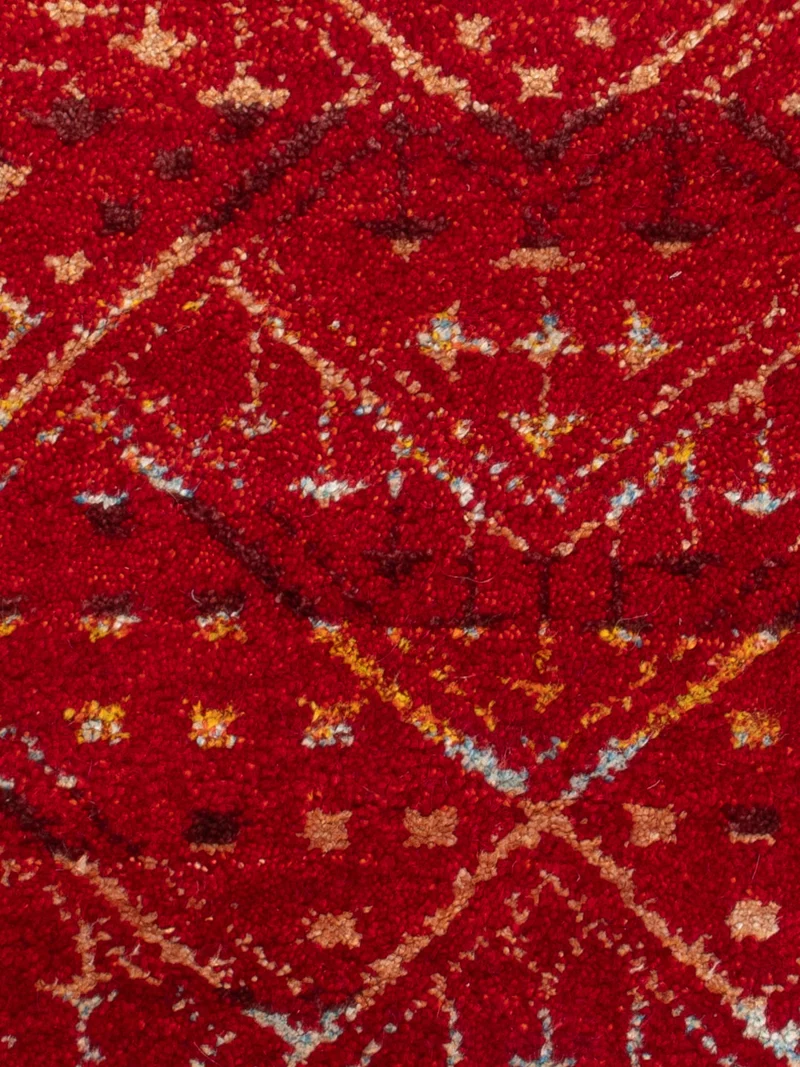 Gabbeh Teppich Indus 60x90cm - Wollteppich - rot