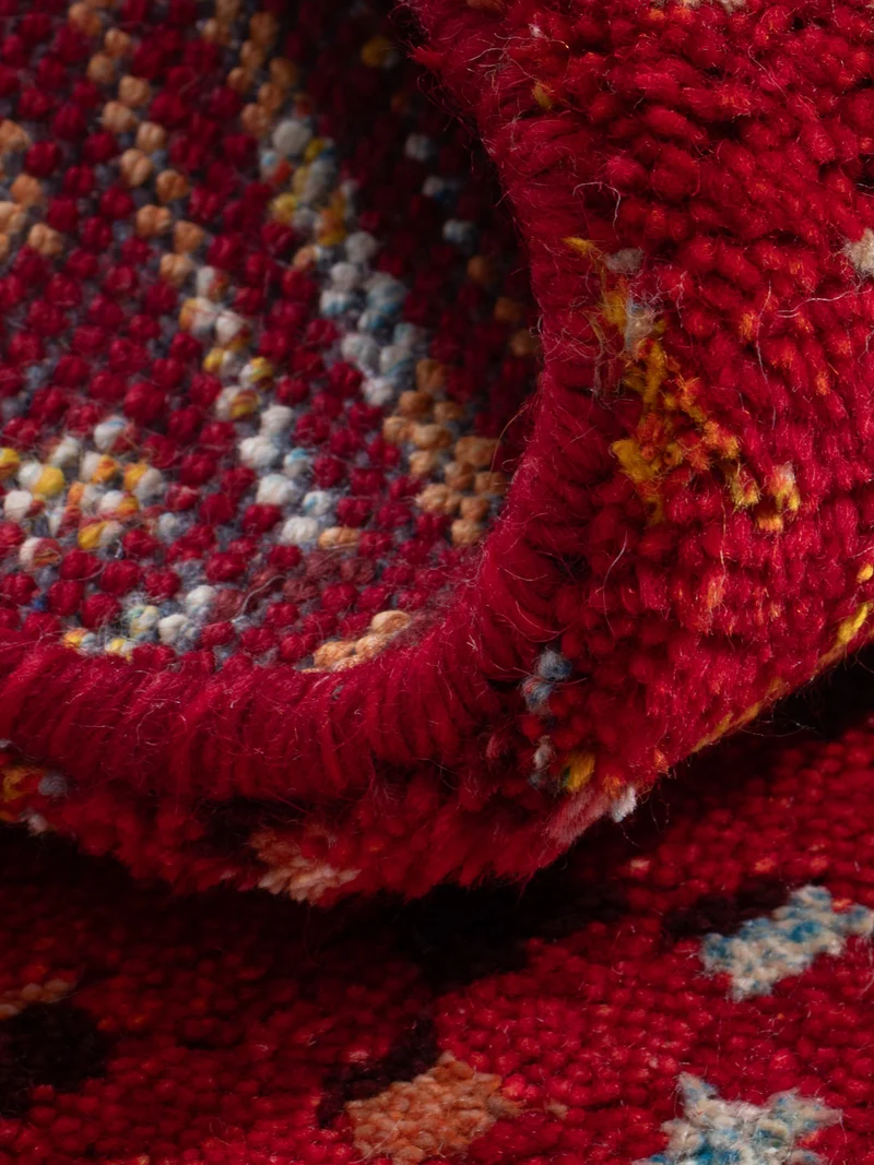 Gabbeh Teppich Indus 60x90cm - Wollteppich - rot