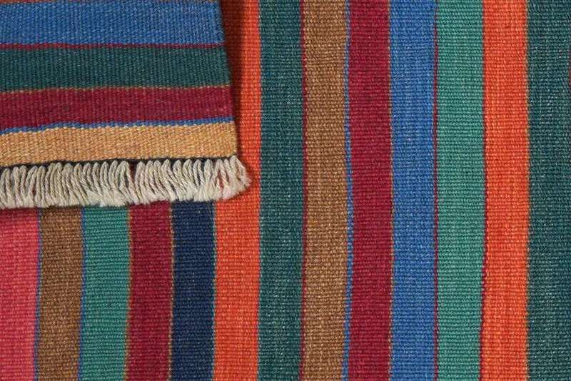Kelim Gashgai · Handgewebt – Bunt, 200x58 cm
