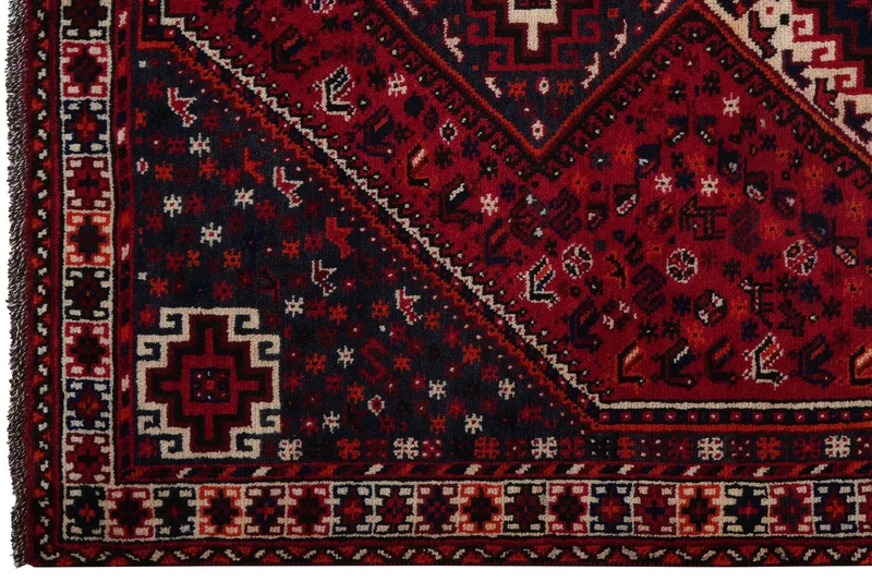Shiraz · Handgeknüpft – Rot, 245x160 cm