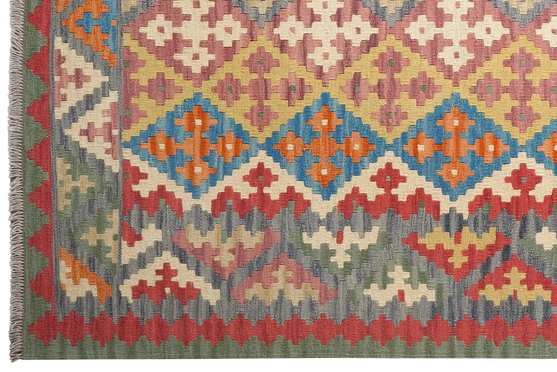 Kelim Gashgai · Handgewebt – Bunt, 235x175 cm
