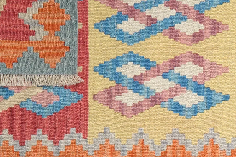 Kelim Gashgai · Handgewebt – Bunt, 246x66 cm