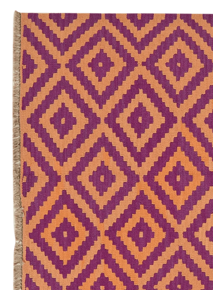 Kelim Gashgai · Handgewebt – Violett, 180x119 cm