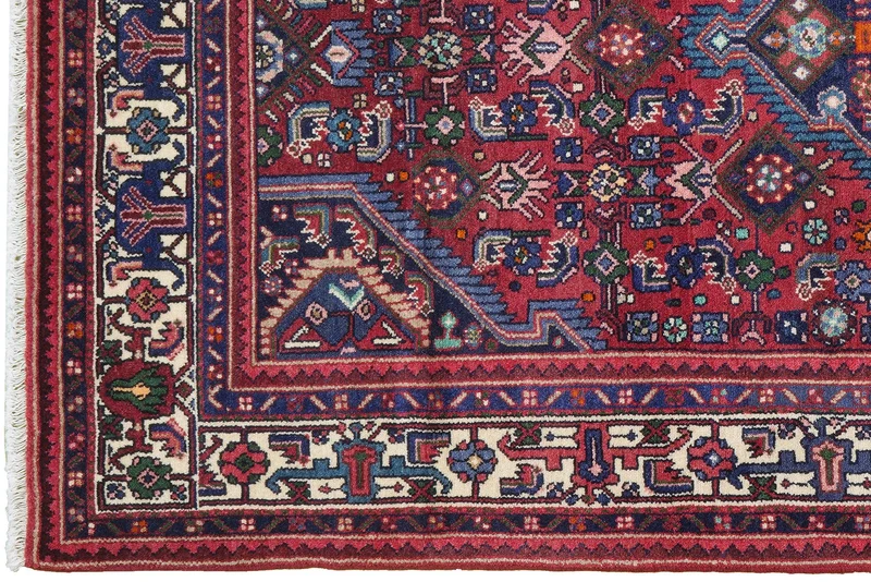 Assadabad · Handgeknüpft – Rot, 214x121 cm