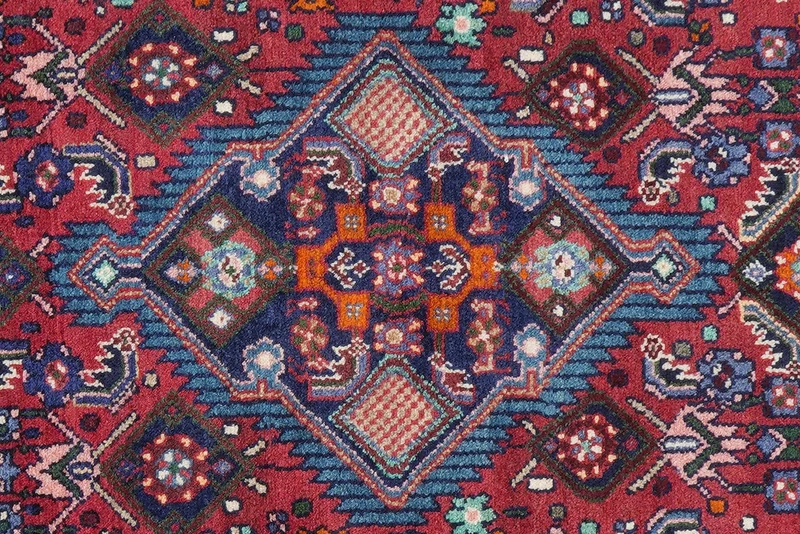 Assadabad · Handgeknüpft – Rot, 214x121 cm