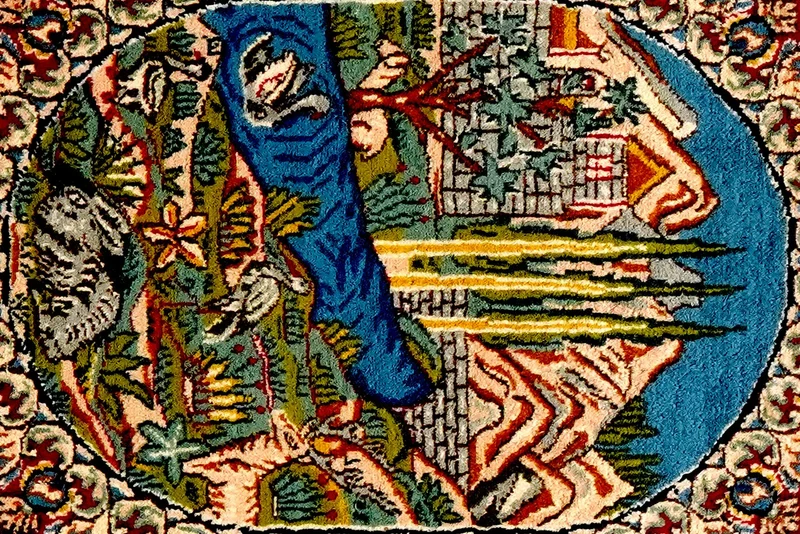 Kirman · Handgeknüpft – Bunt, 68x50 cm