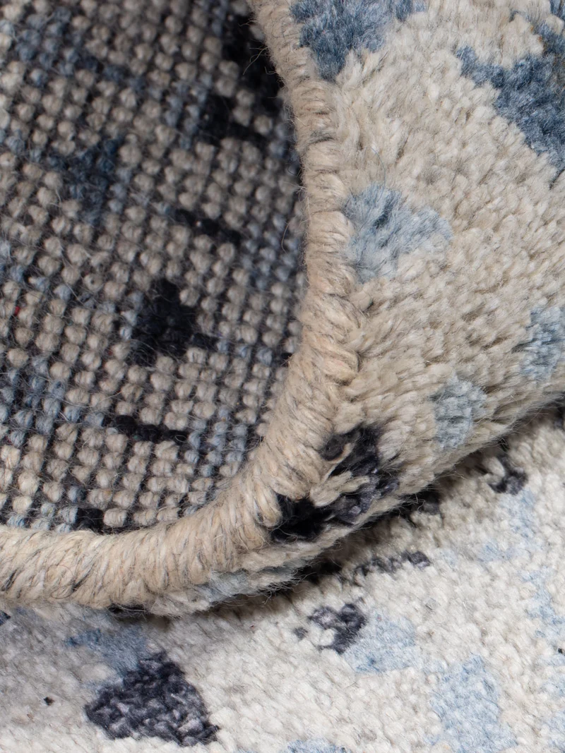 Gabbeh Teppich Indus 60x90cm - Wollteppich - hellblau