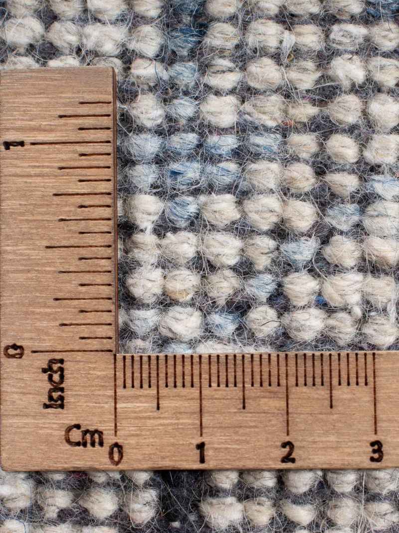 Gabbeh Teppich Indus 60x90cm - Wollteppich - hellblau