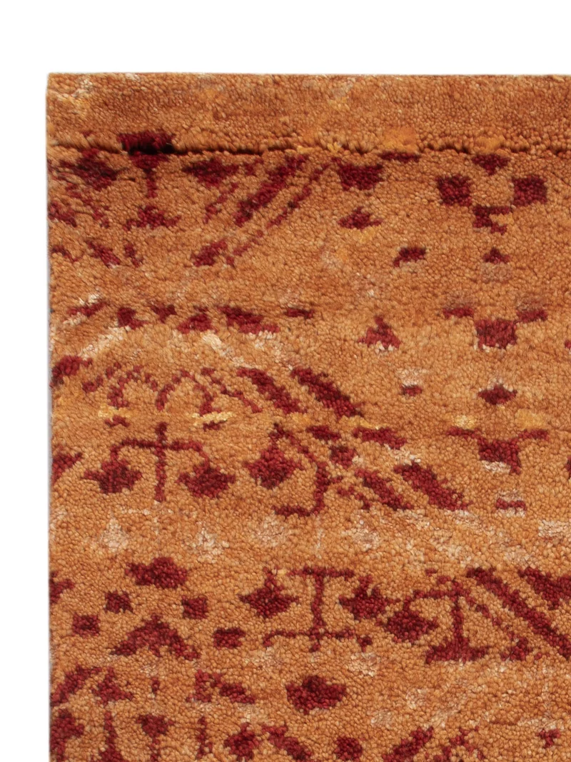 Gabbeh Teppich Indus 60x90cm - Wollteppich - rost
