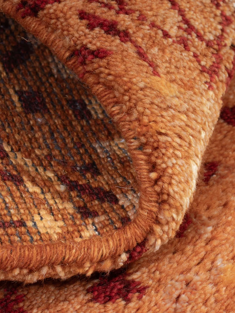 Gabbeh Teppich Indus 60x90cm - Wollteppich - rost