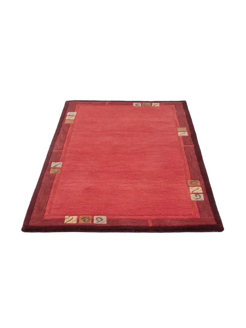 Wollteppich 90x160cm - rot