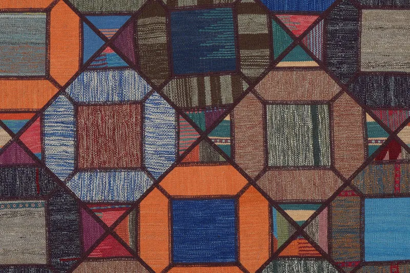 Kelim Tekkeh · Handgewebt – Bunt, 233x169 cm