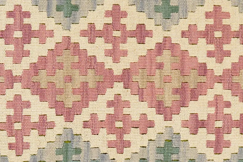Kelim Gashgai · Handgewebt – Beige, 197x60 cm